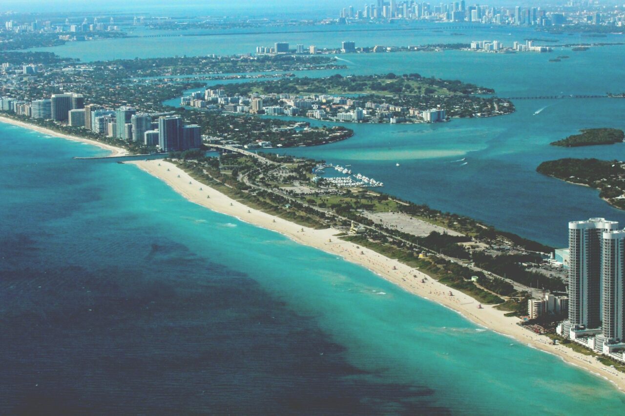 Miami Beach viewed from above
