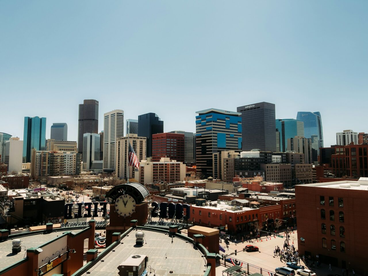 View of buildings in downtown Denver