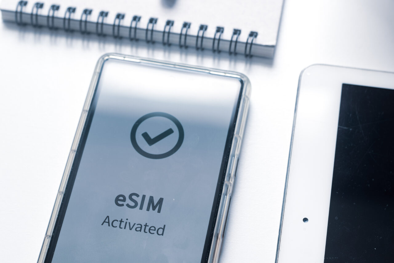 Phone that says esim activated