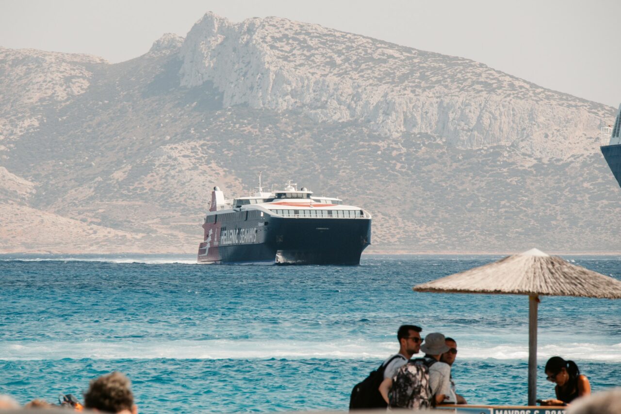 Ferry in the Greek Islands