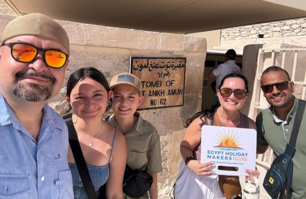 Group of tourists in Egypt