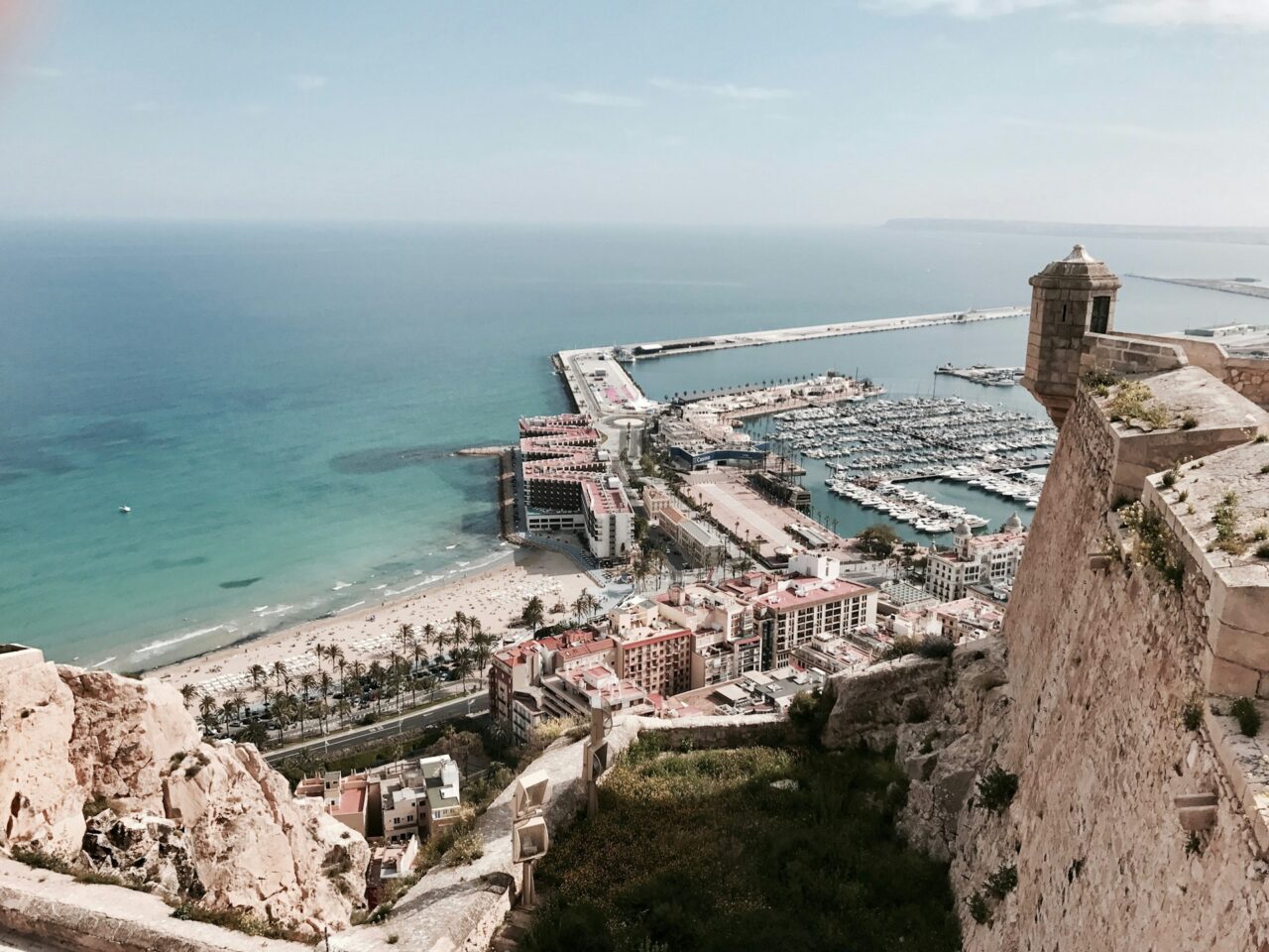 Castillo de Santa Barbara, Alicante, Spain.