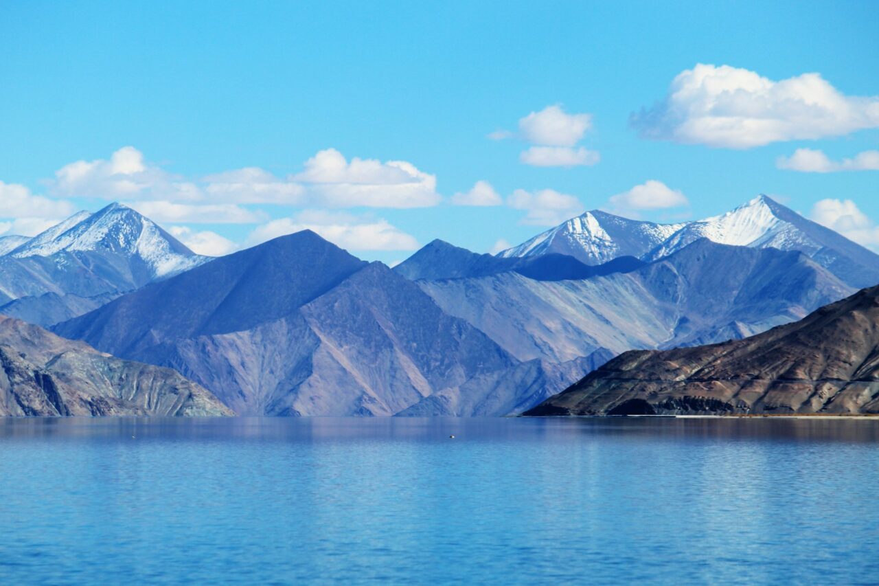 Lake and mountains in Ladakh, Nepal