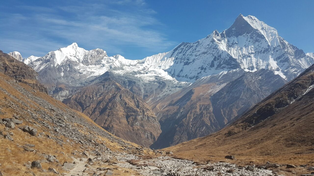 Mountain at Annapurna base camp