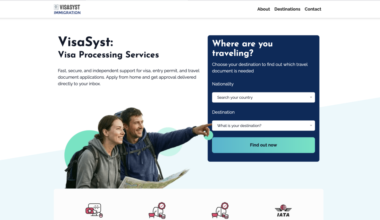 VisaSyst homepage