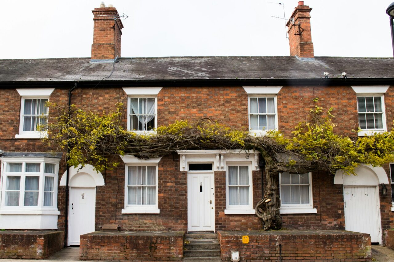 Row of houses in Stratford Upon Avon