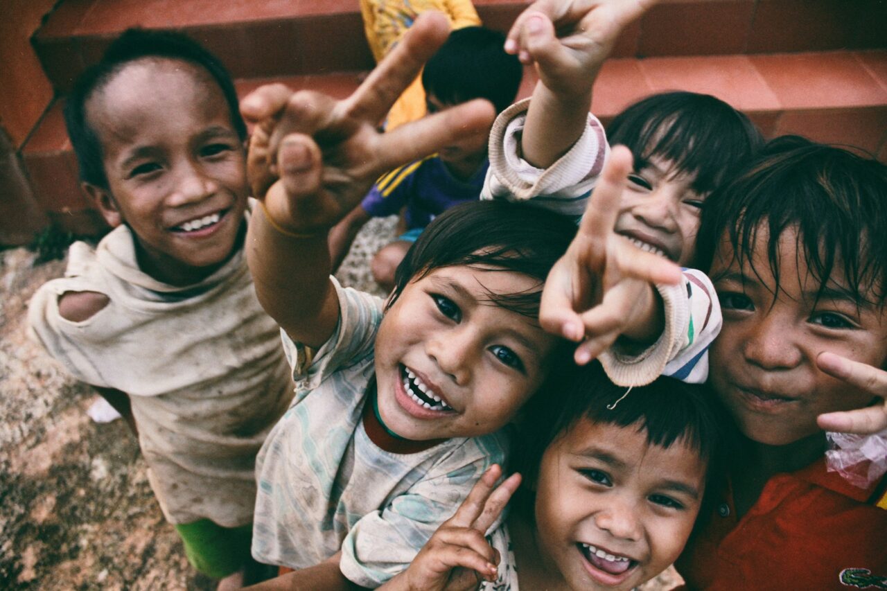 Group of children in Vietnam