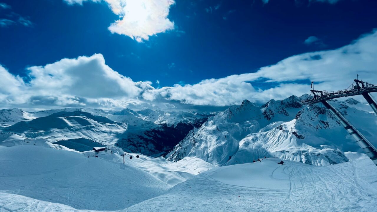 snowy mountain in St Anton