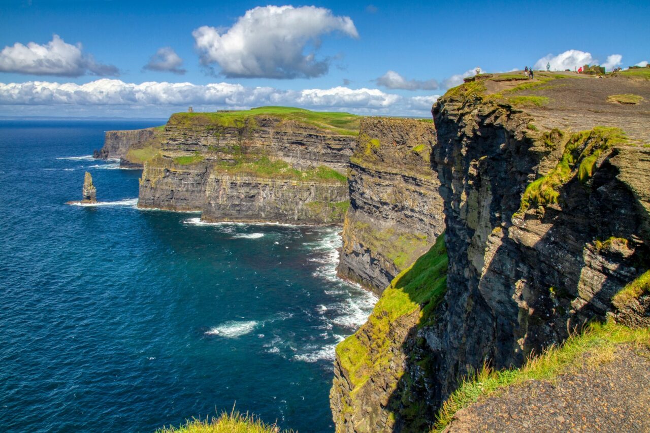 Cliffs of Moher on a sunny day