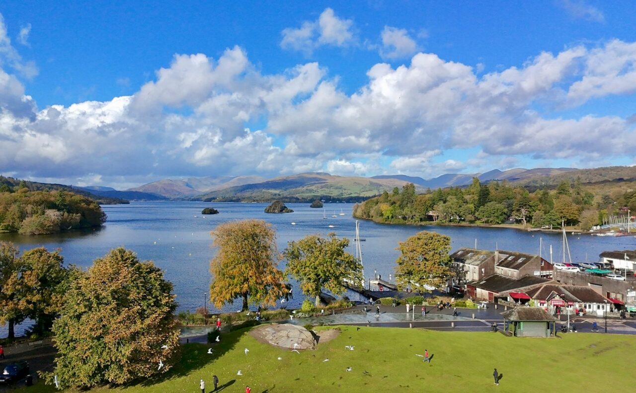 Lake windermere on a sunny day
