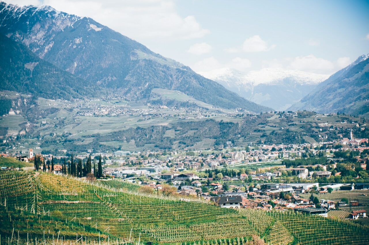 Village in the mountains in South Tyrol