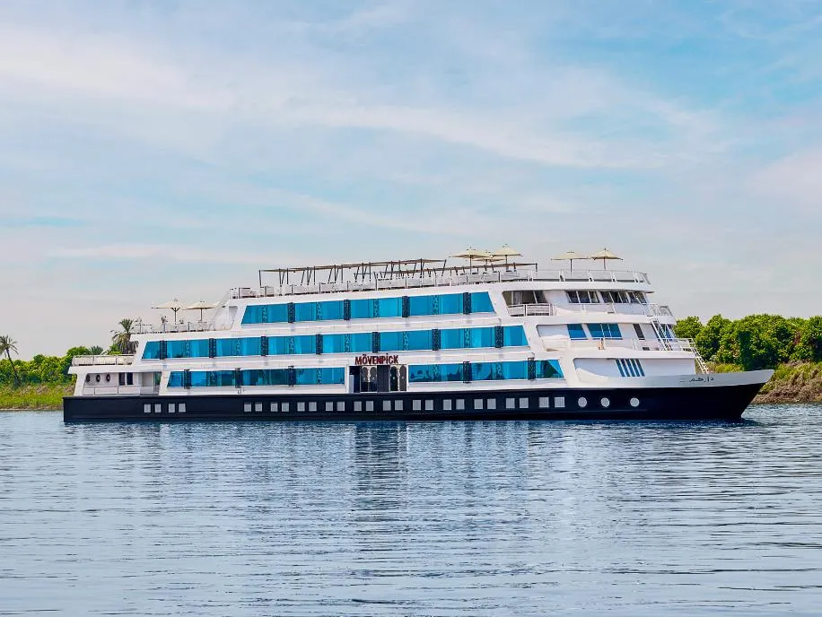 Cruise boat on the river Nile
