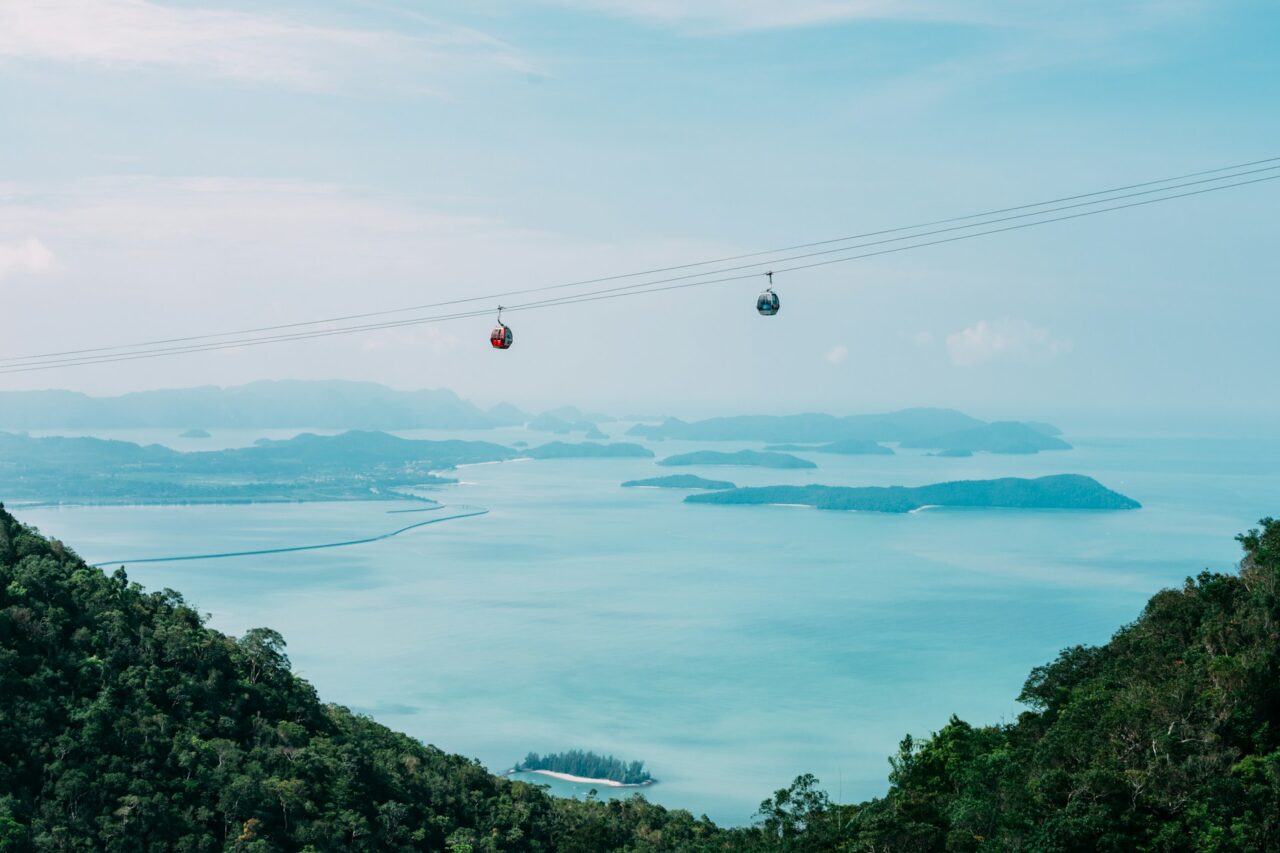 Cable cars over Langkawi, Malaysia