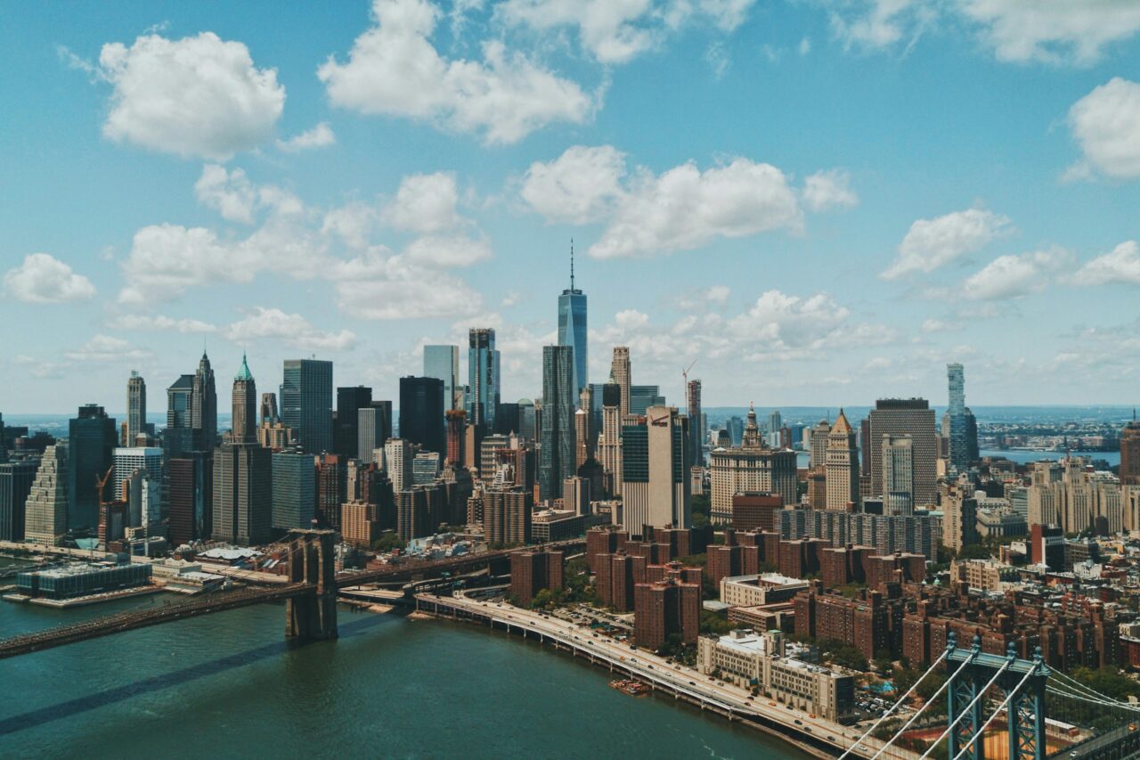 View of Manhattan on a sunny day
